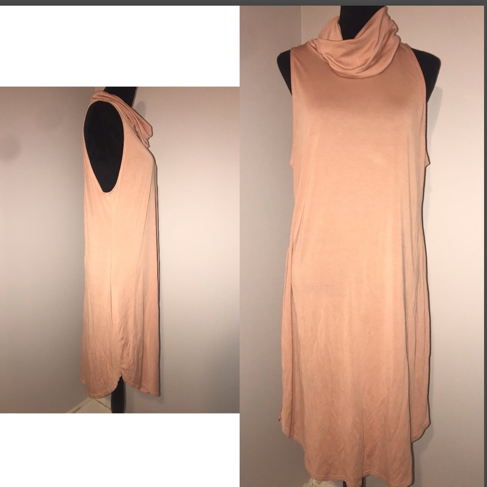 Sleeveless Turtleneck Dress